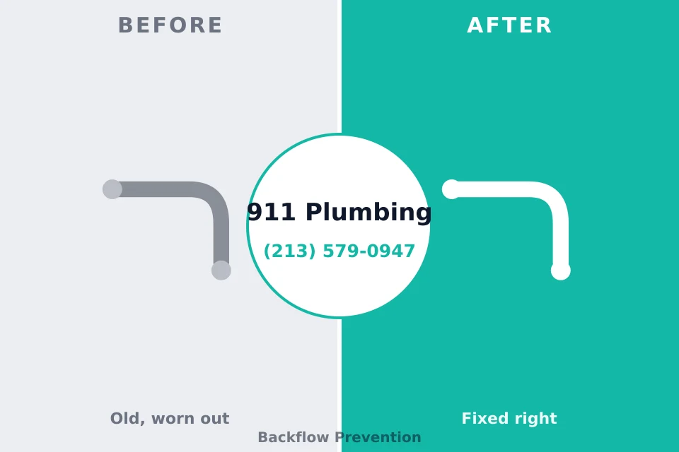 Before and after: plumbing repair Monona, IA